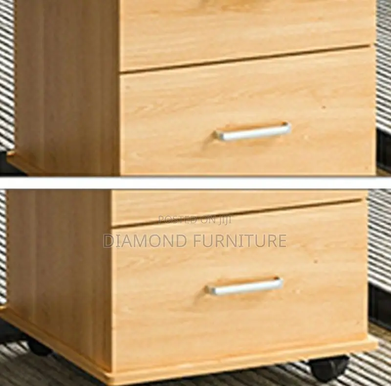 3-Drawer Modern Wooden Office Credenza Cabinet