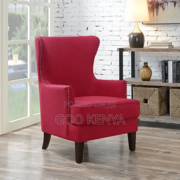 Home Chair; Elegant Fabric Accent Chair for Lounge or Bedroom