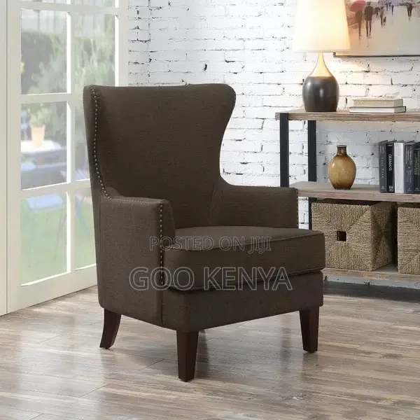 Home Chair; Elegant Fabric Accent Chair for Lounge or Bedroom