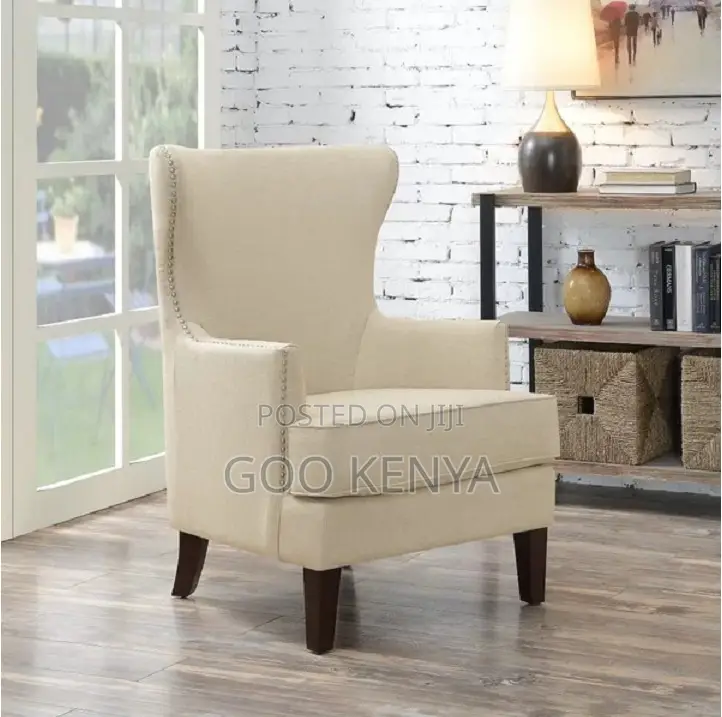 Home Chair; Elegant Fabric Accent Chair for Lounge or Bedroom