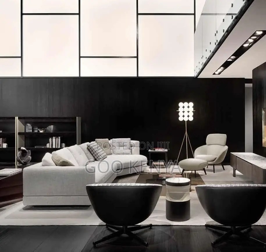 Home Sofa; L-Design Fabric Sectional Sofa for Living Room