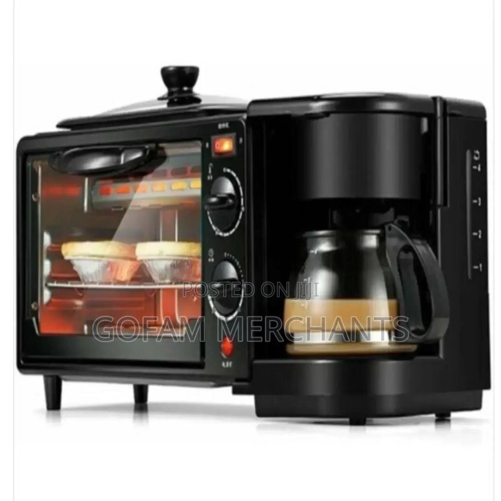Nunix 12l 3 In 1 Multifunctional Breakfast Maker With Coffee Maker