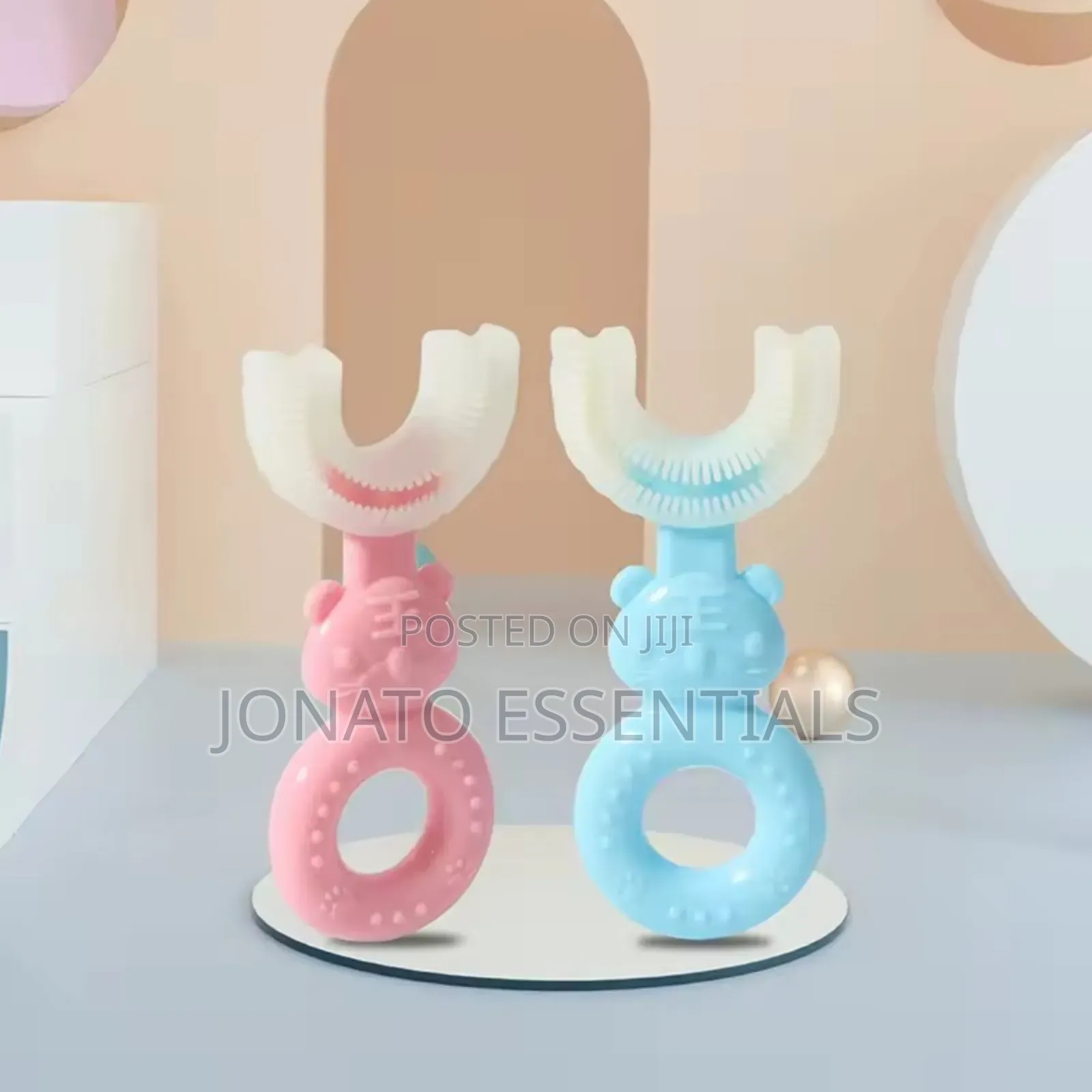 Kids U-Shape Toothbrush 360° Silicone Toddler Baby Teeth Cleaner