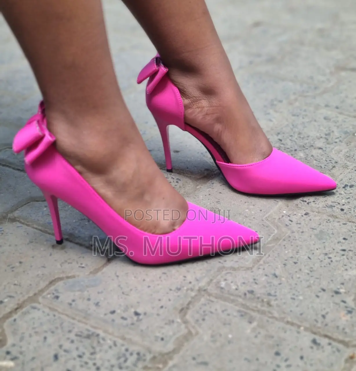Ladies Solid Bow Knot Heels*