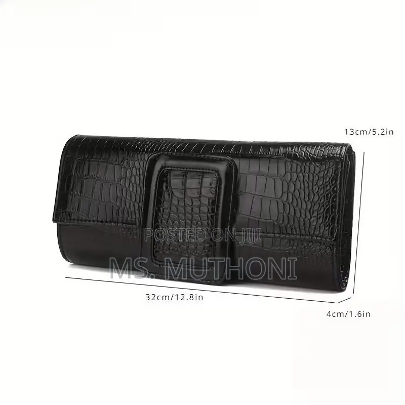 Women's Retro Crocodile Pattern Clutch Bag