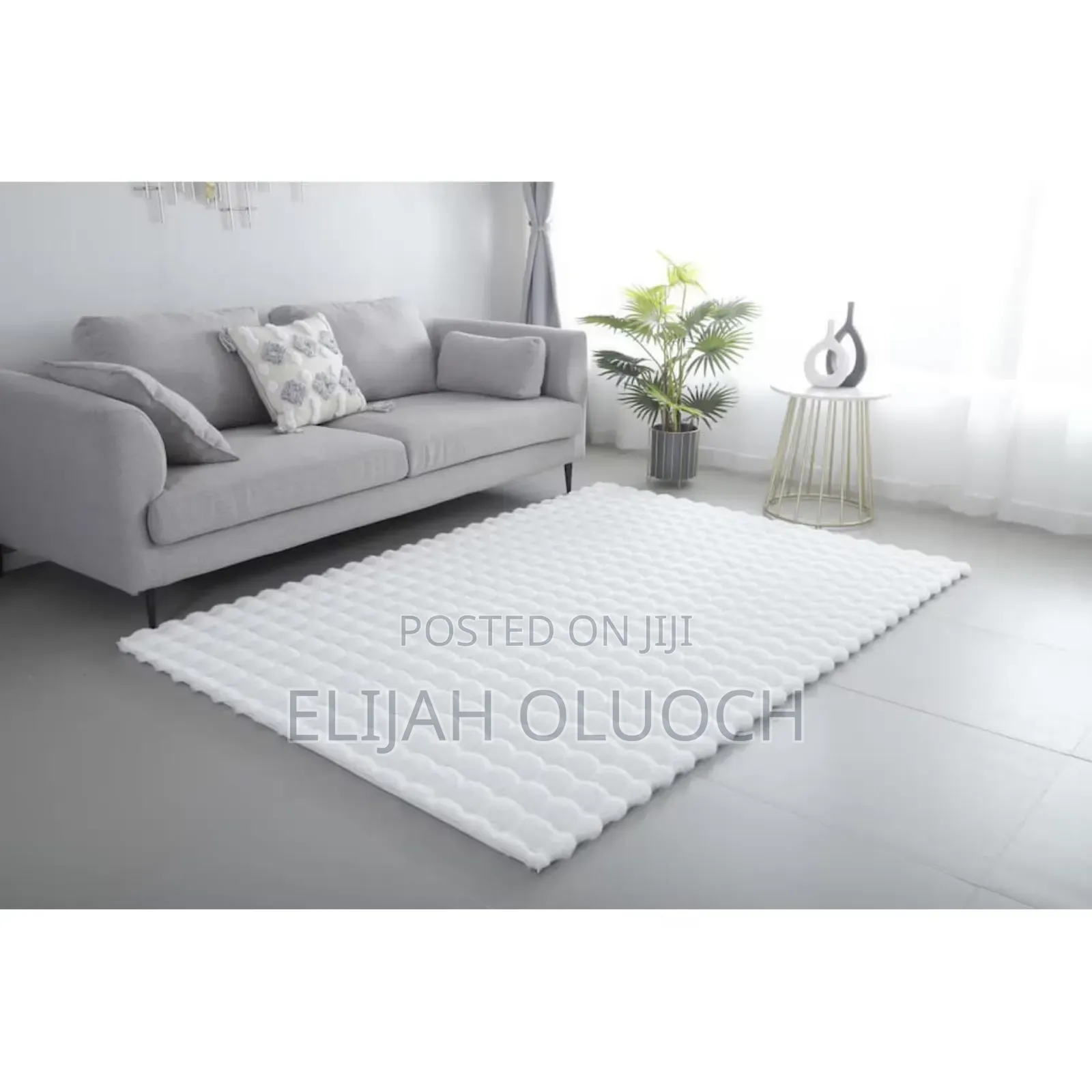 Cute Artificial Rabbit Fur Carpet Plush Rug
