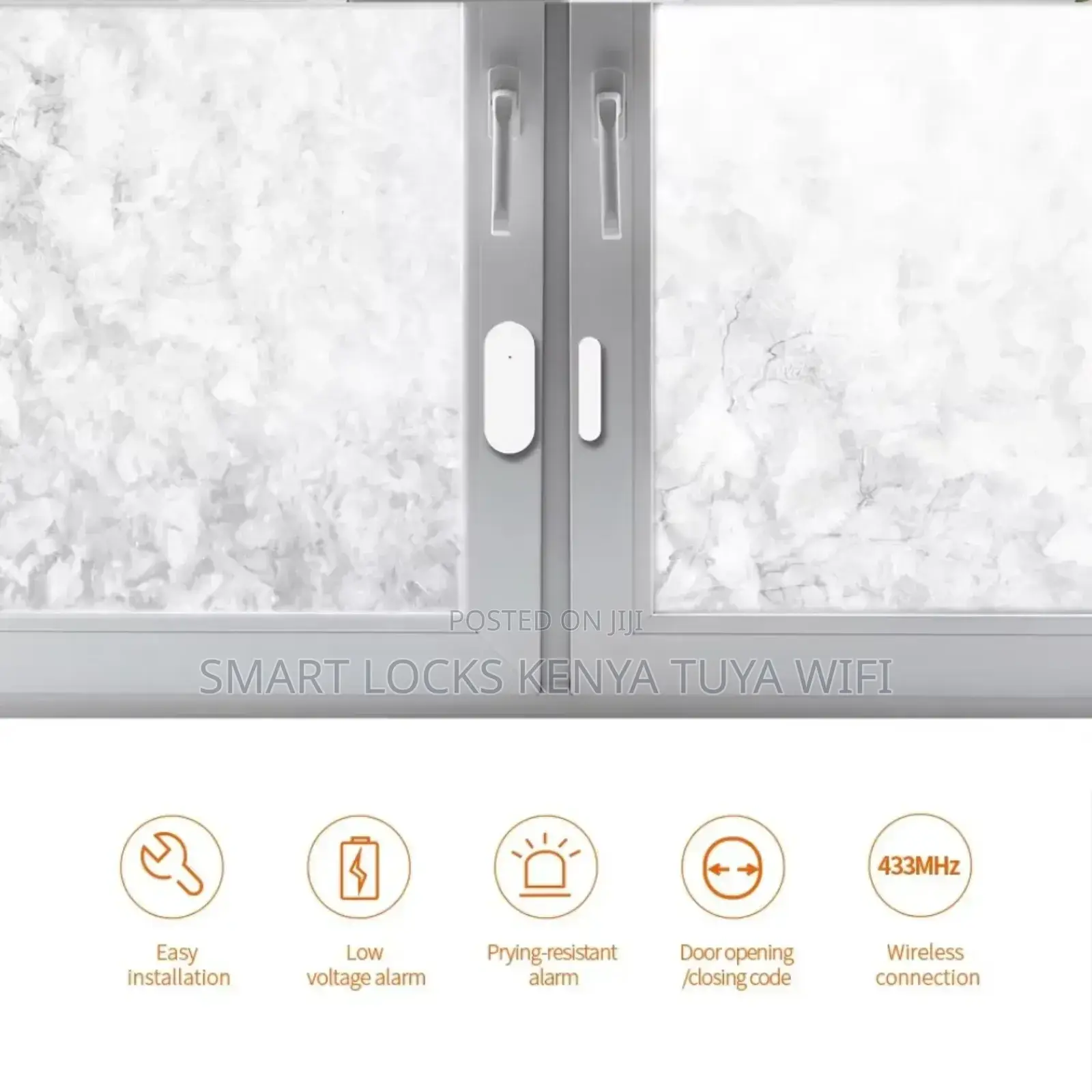 Magnetic 433mhz Wireless Window Door Sensor Wifi Magnetic Detector