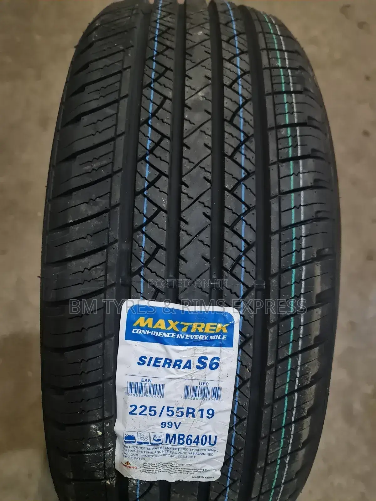 225 /55 R19 Maxtrek Tyres (Highway).