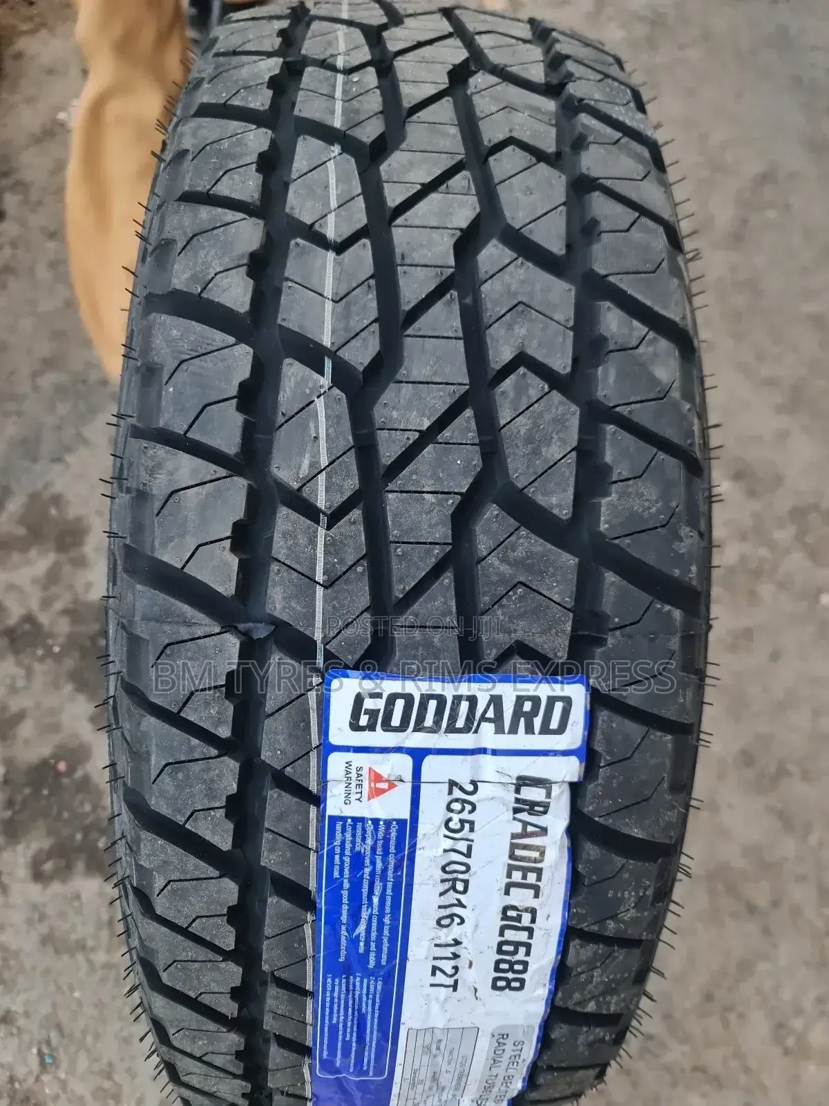 265 /70 R16 Goddard Tyres (All Terrrain)