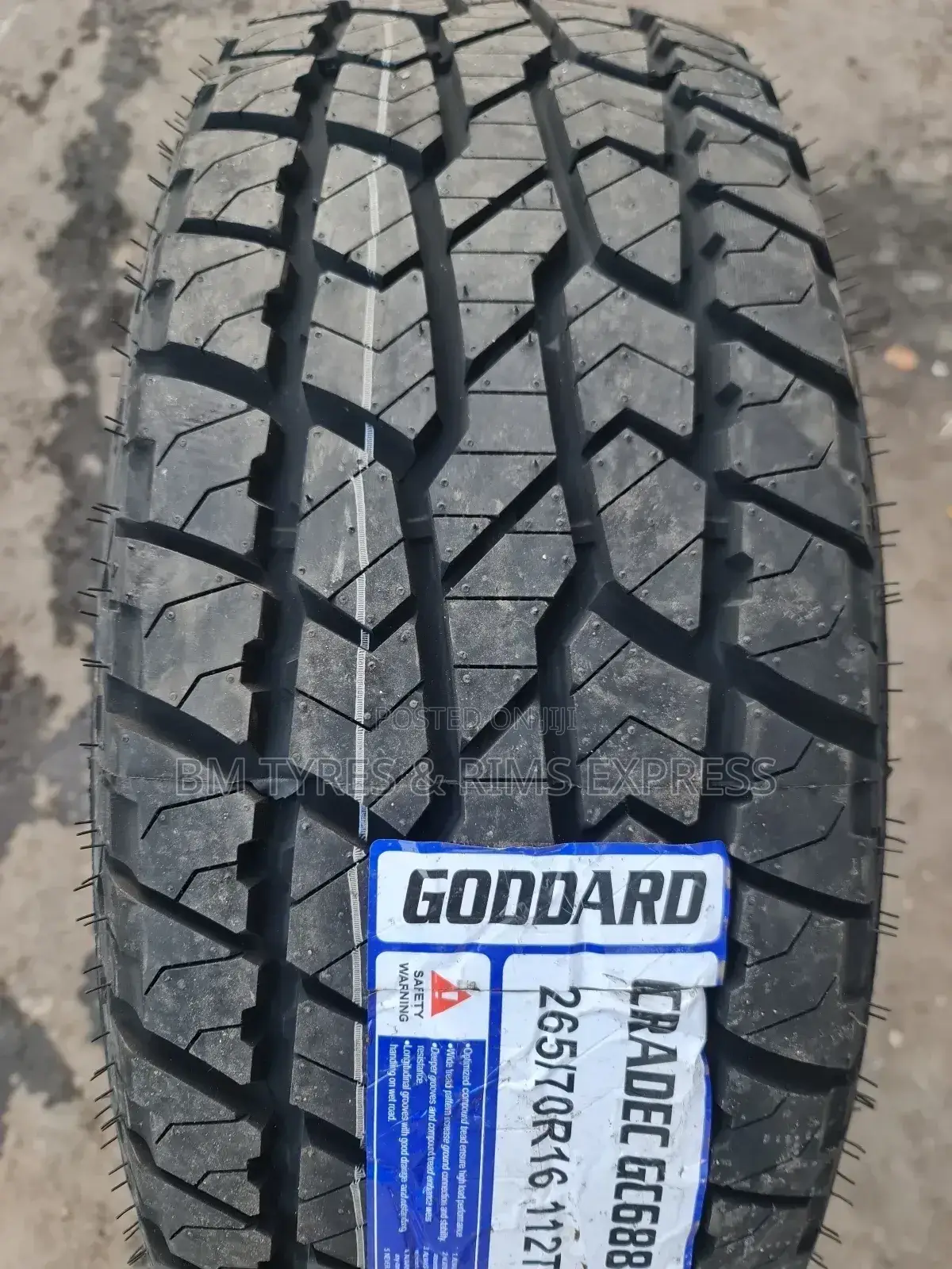 265 /70 R16 Goddard Tyres (All Terrrain)