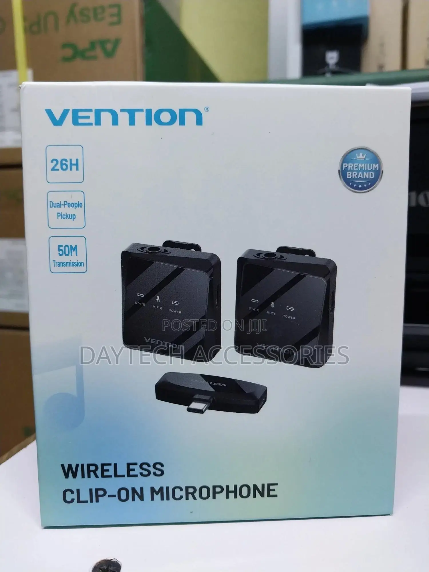 Vention Wireless Dual Microphone Clip-On.