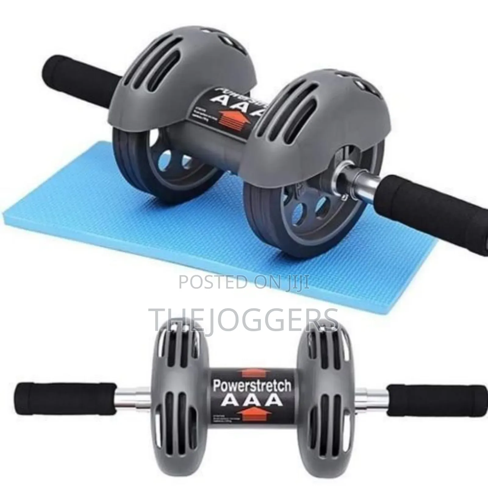 Double Ab Roller Abs Abdominal Workout Fitness Gym With Knee Pad