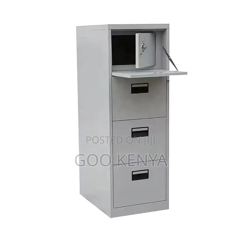 Office Cabinet; 4-Drawer Easy Assembly Metal Filing Cabinet for Office