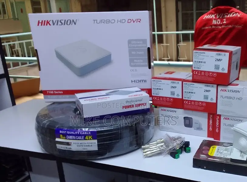 1080p Hikvision Complete Camera 2mp 4 Channels Kit