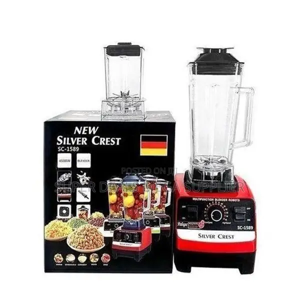 Silvercrest 4500w Double Jug Blender 2 in 1 Heavy Duty Electric