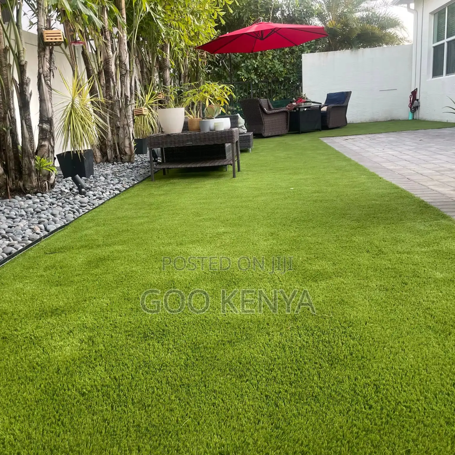 Outdoor Garden Carpet; High-Density Artificial Mat for Outdoor Floor