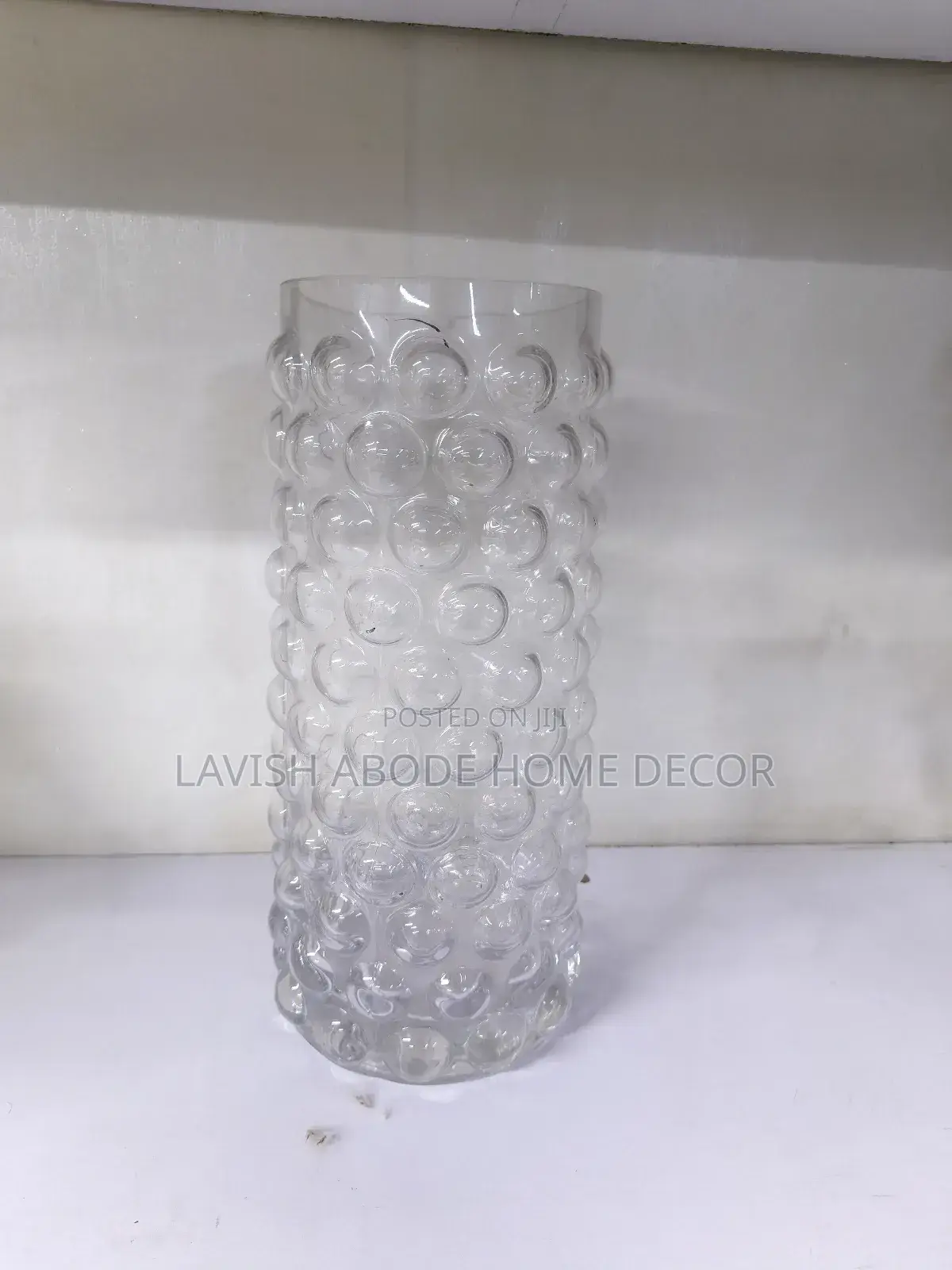 Offer! Bubble Clear Glass Flower Vase for Live and Artificial Flowers