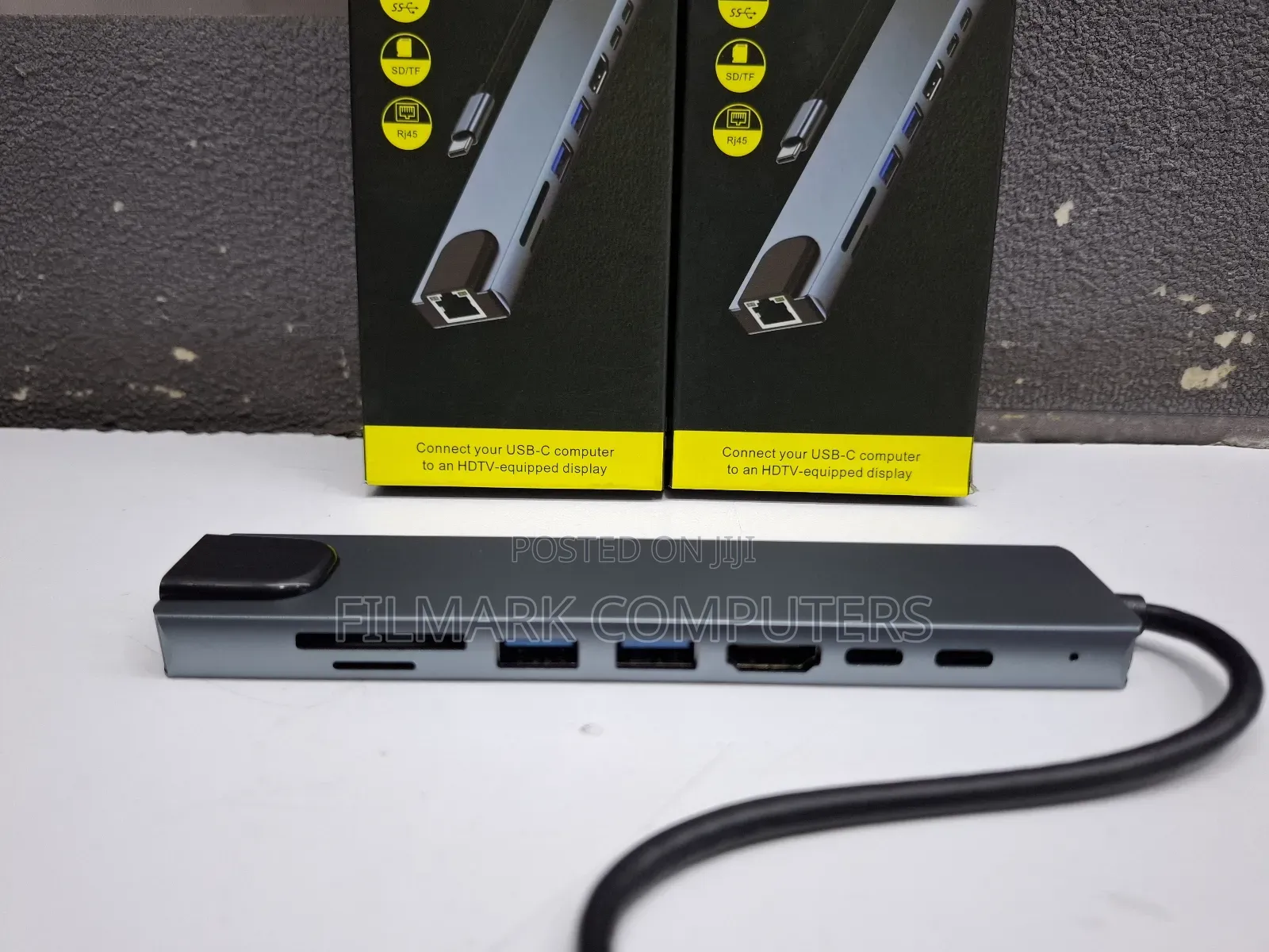 Type C To Hdtv 8 In 1 Adapter Hdmi Pd 2 Usb Sd Tf Rj45