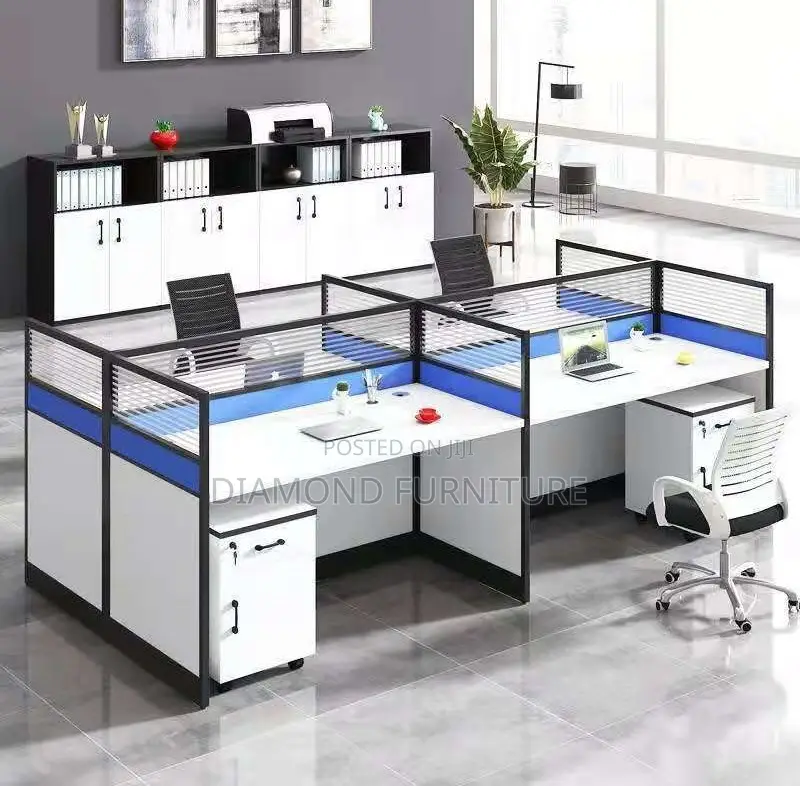 4-Way Modular Executive Office Workstation