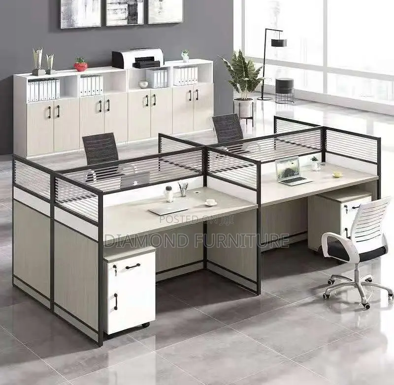 4-Way Modular Executive Office Workstation