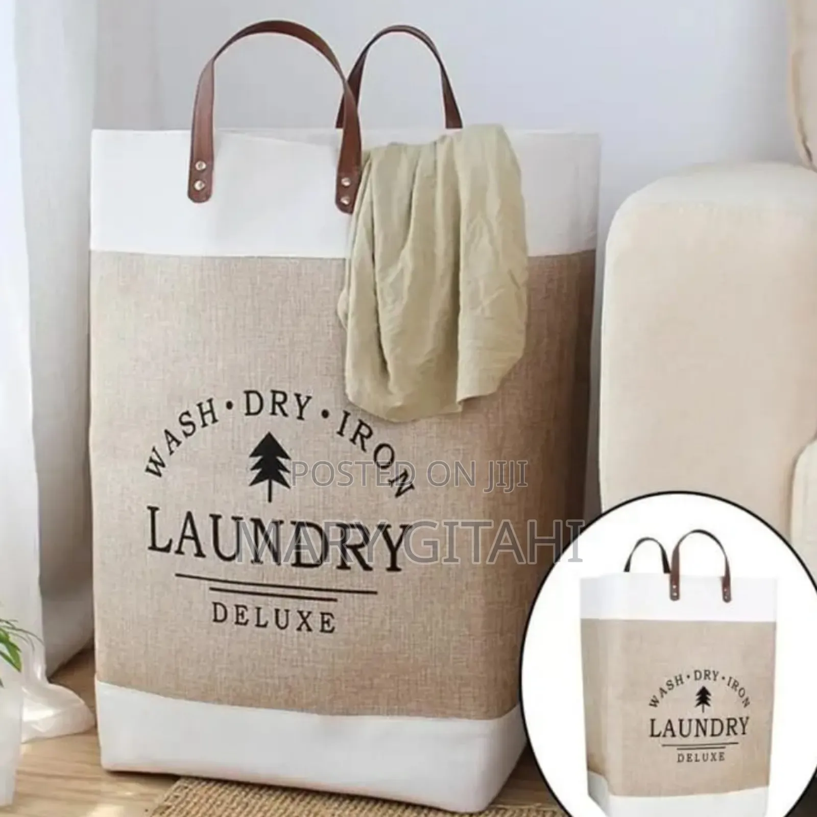 Large Capacity Foldable Laundry Deluxe Basket*