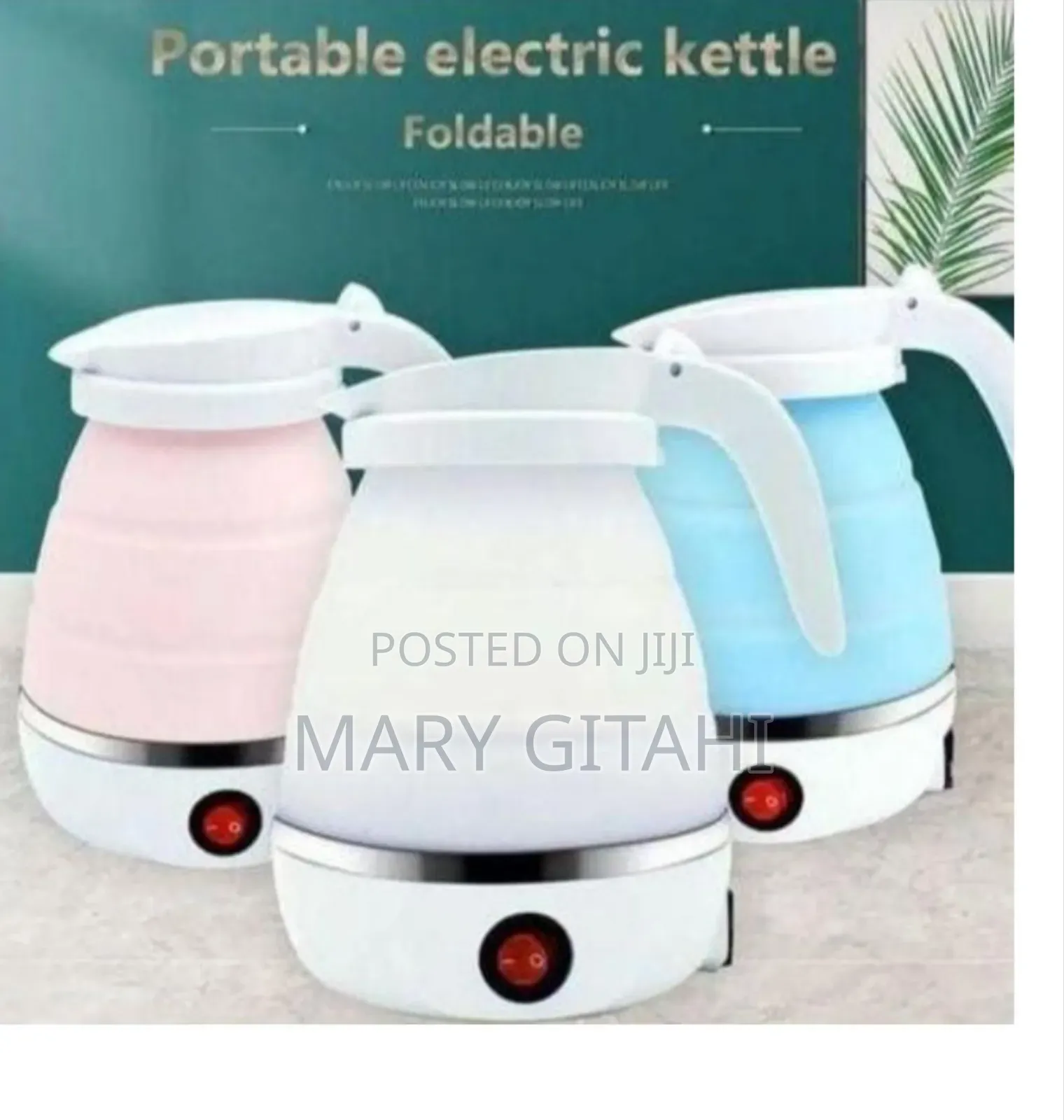 0.8litres Silicon Portable Foldable Travel Electric Water Kettle
