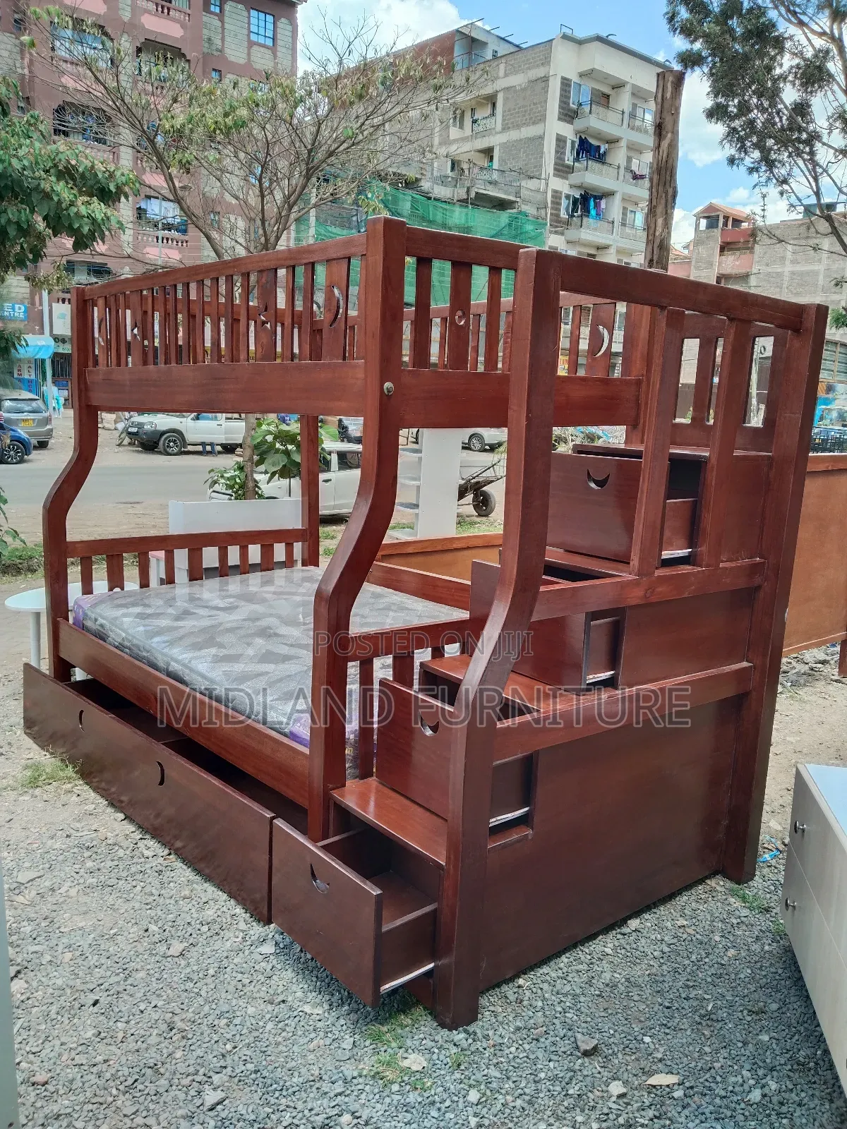 Mahogany Double Decker Bunk Bed on Sale . Pay on Delivery