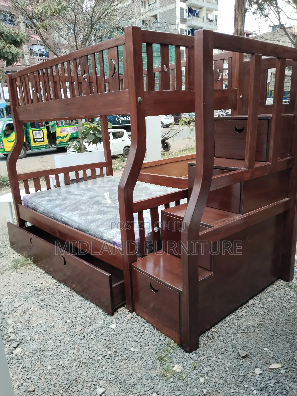 Mahogany Double Decker Bunk Bed on Sale . Pay on Delivery