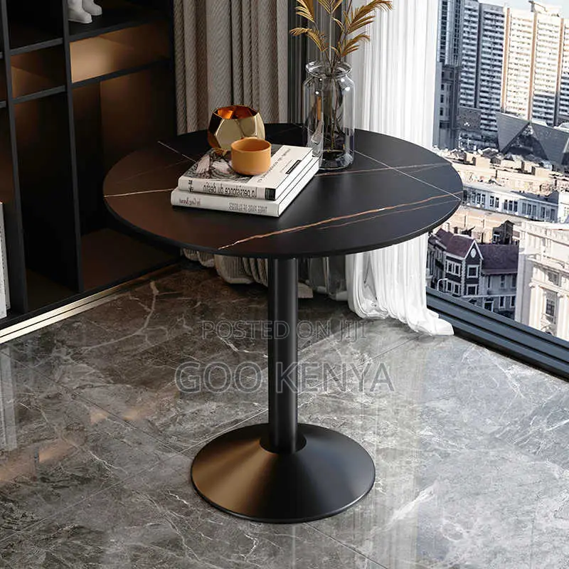 Home Table; Round Premium Wooden Dining Table for Outdoor Use