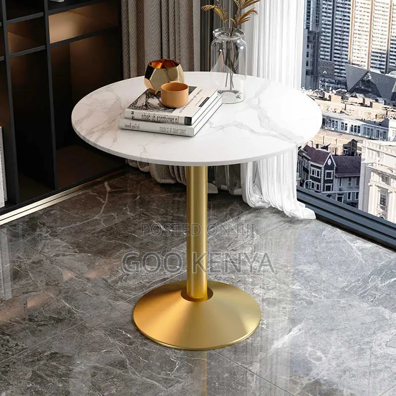 Home Table; Round Premium Wooden Dining Table for Outdoor Use