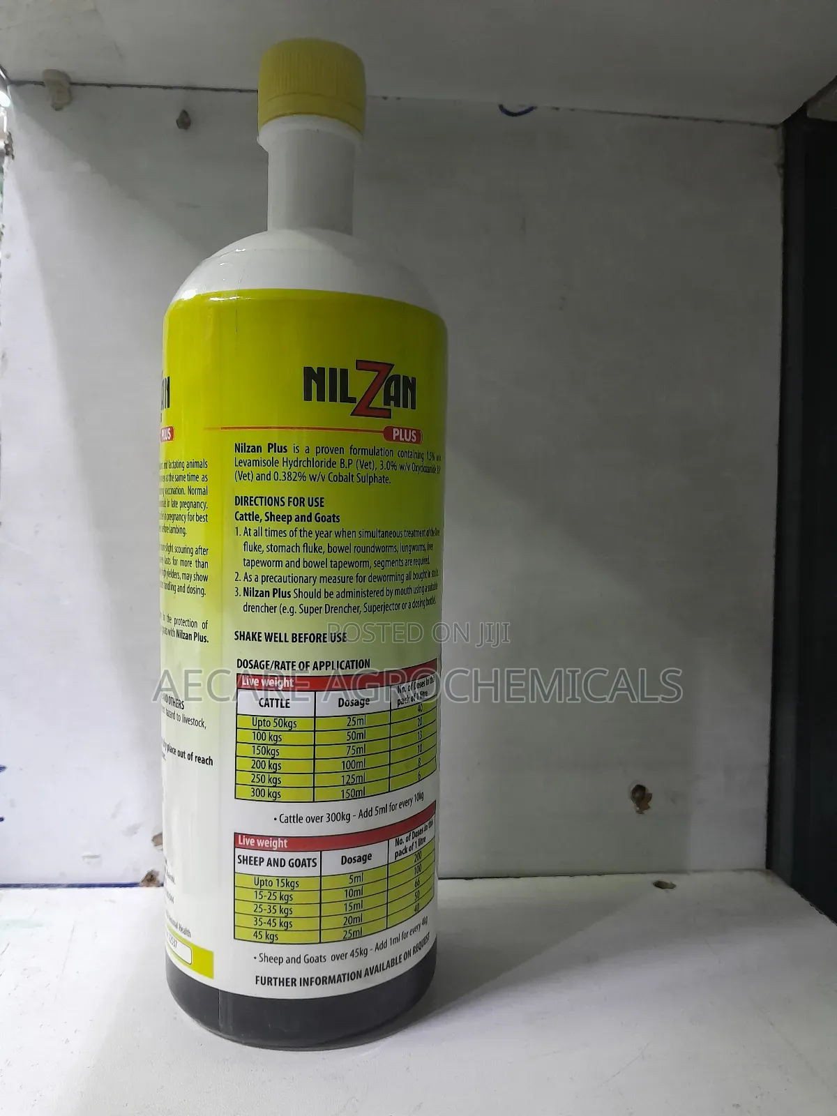 Dewormer Nilzan Plus CKL 1litre , 500ml, 125ml
