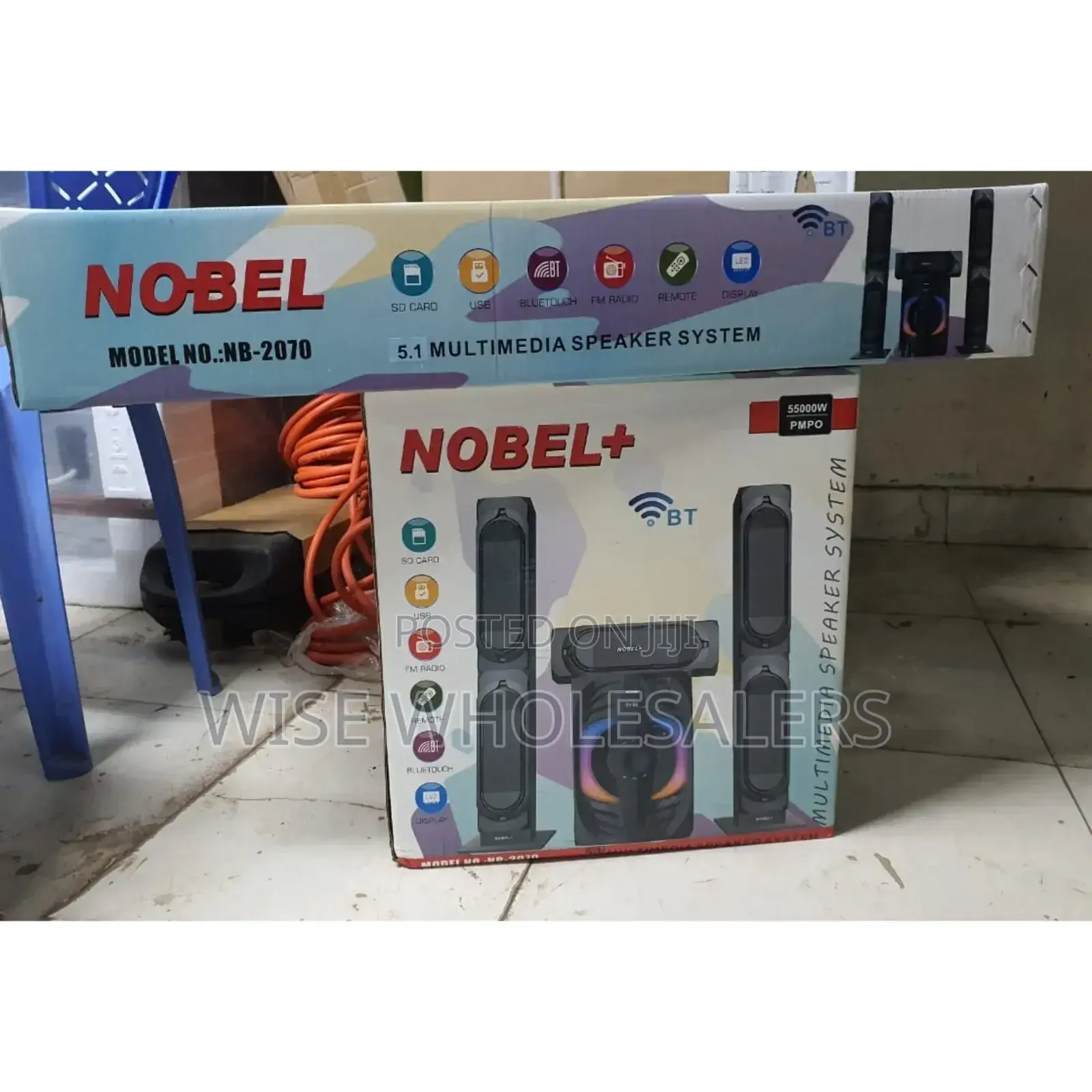 Nobel Nb-2070 3.1ch Subwoofer 55,000w Pmpo Multimedia Sub Woofer Speak