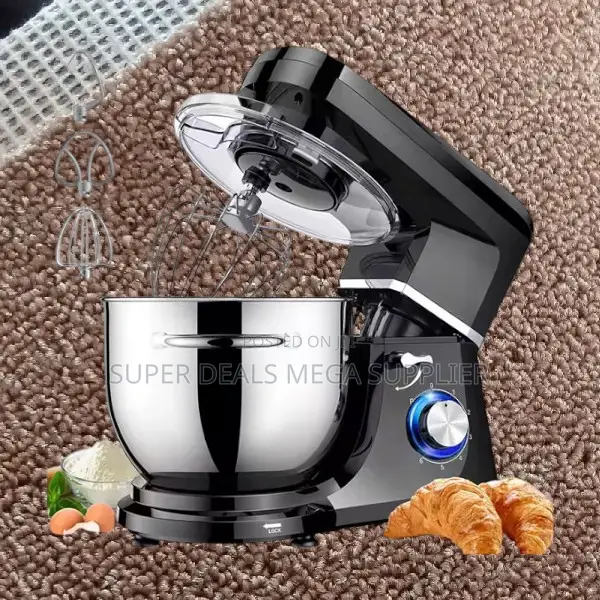 Reki 1200w Stand Mixer With 6l Stainless Steel Bowl and Accessories