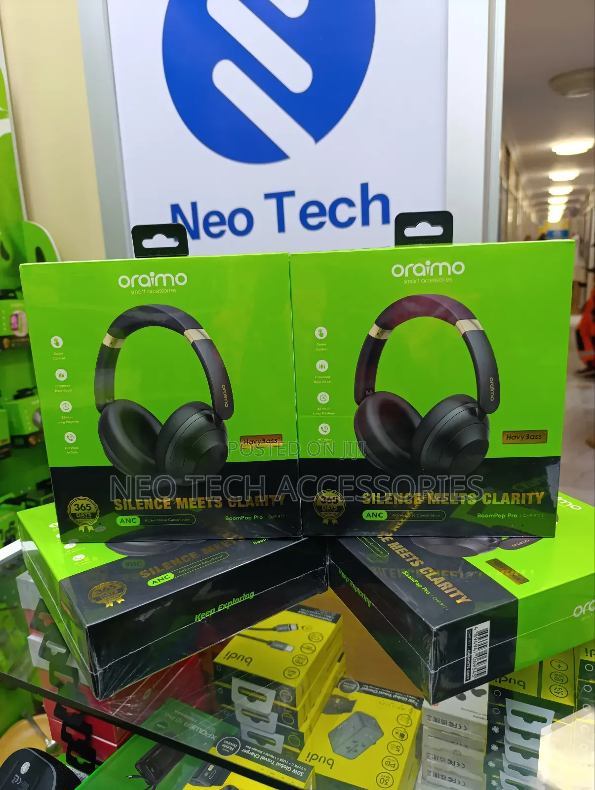 Oraimo Boompop Pro Anc Headphones With Touch Control
