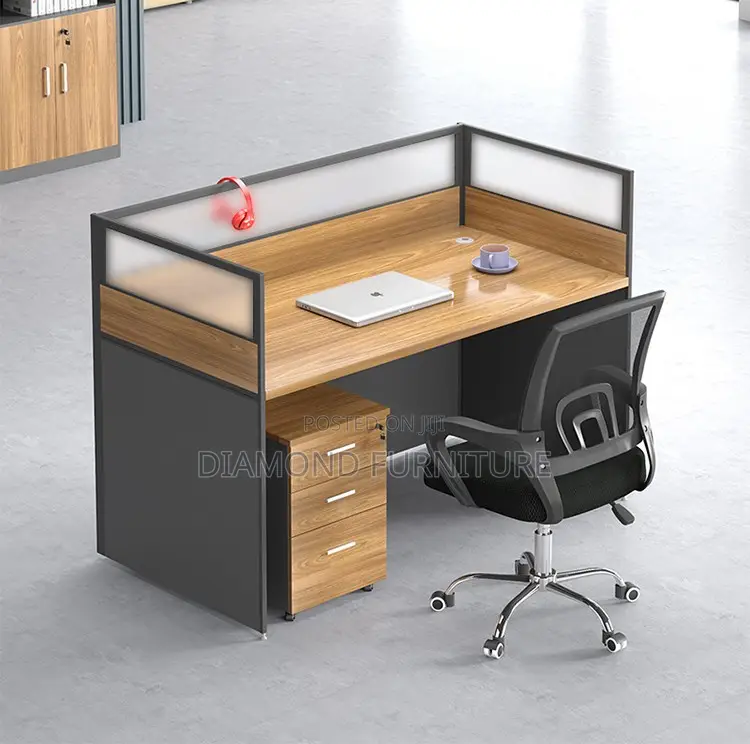 1-Way Modular Modern Executive Office Workstation
