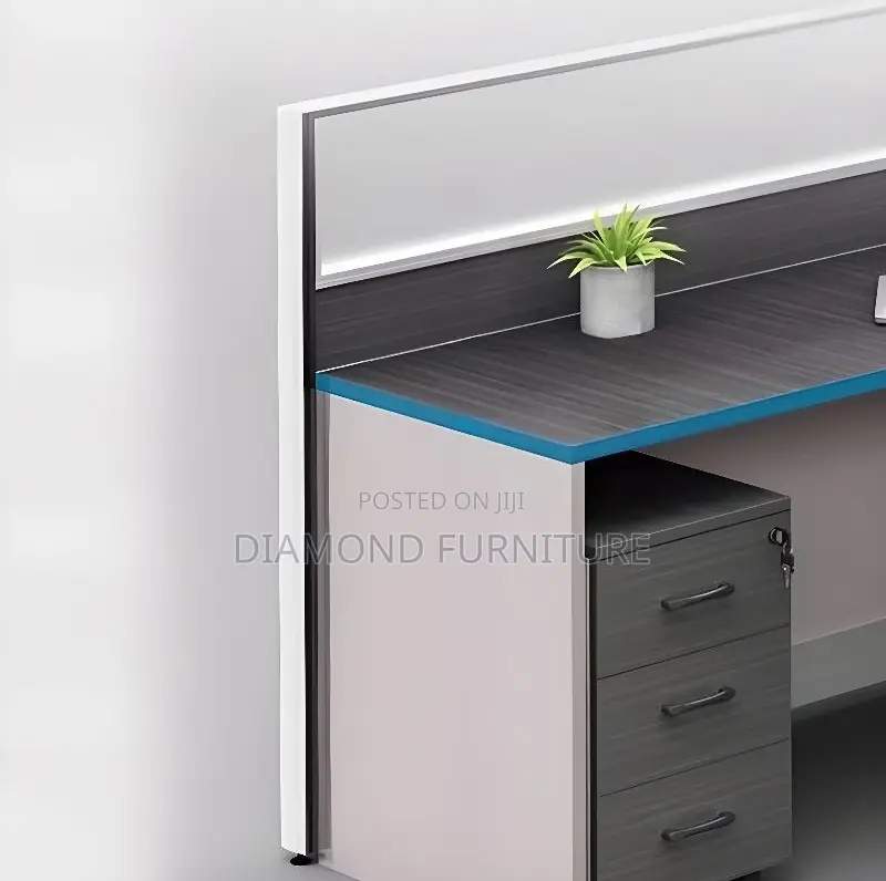 1-Way Modular Modern Executive Office Workstation