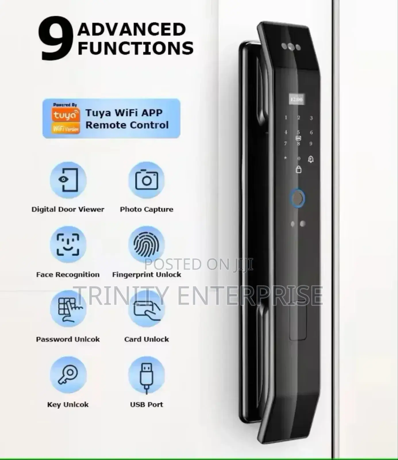 Face Recognition Smart Intelligent Card Password Fingerprints Keyless