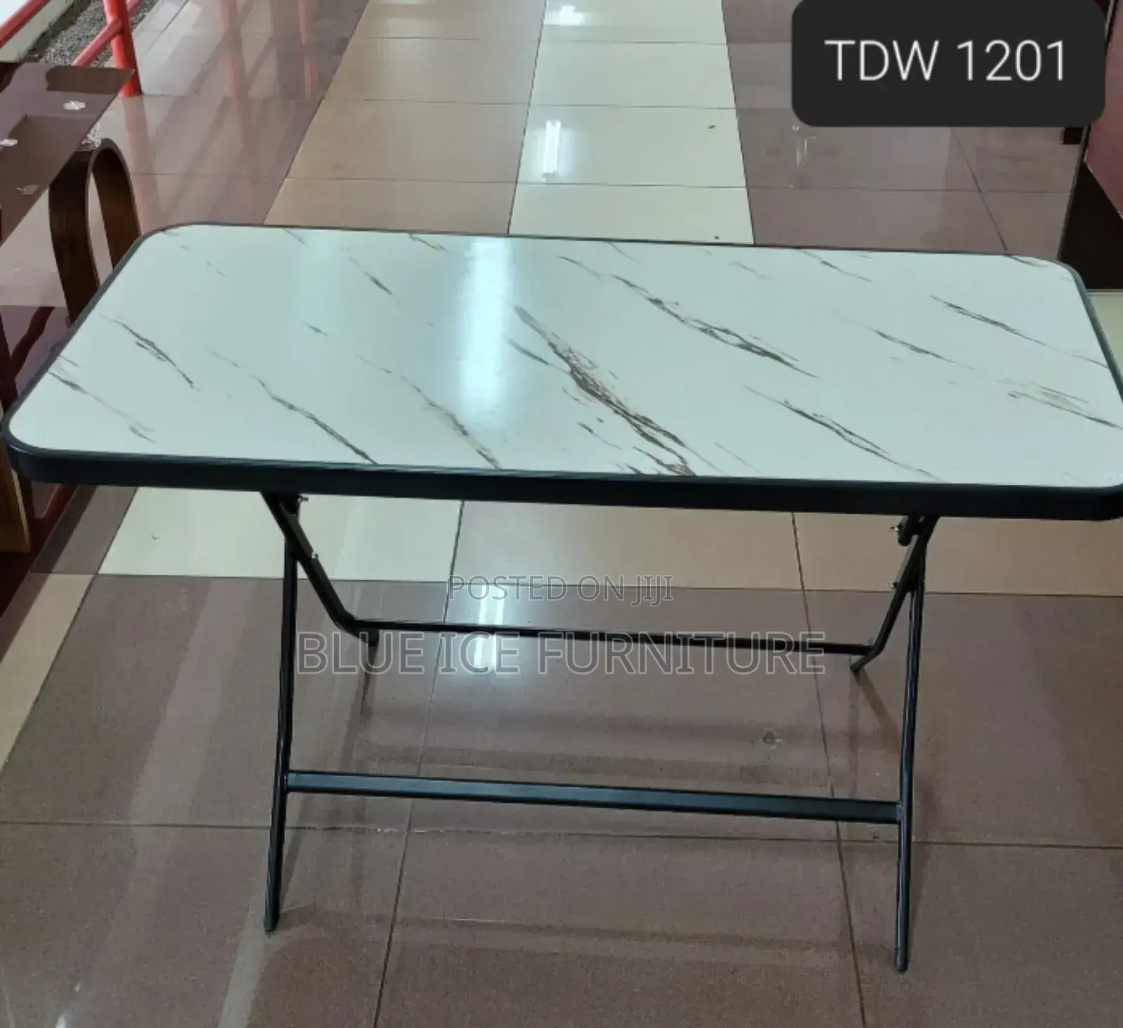 White Foldable Dining Table