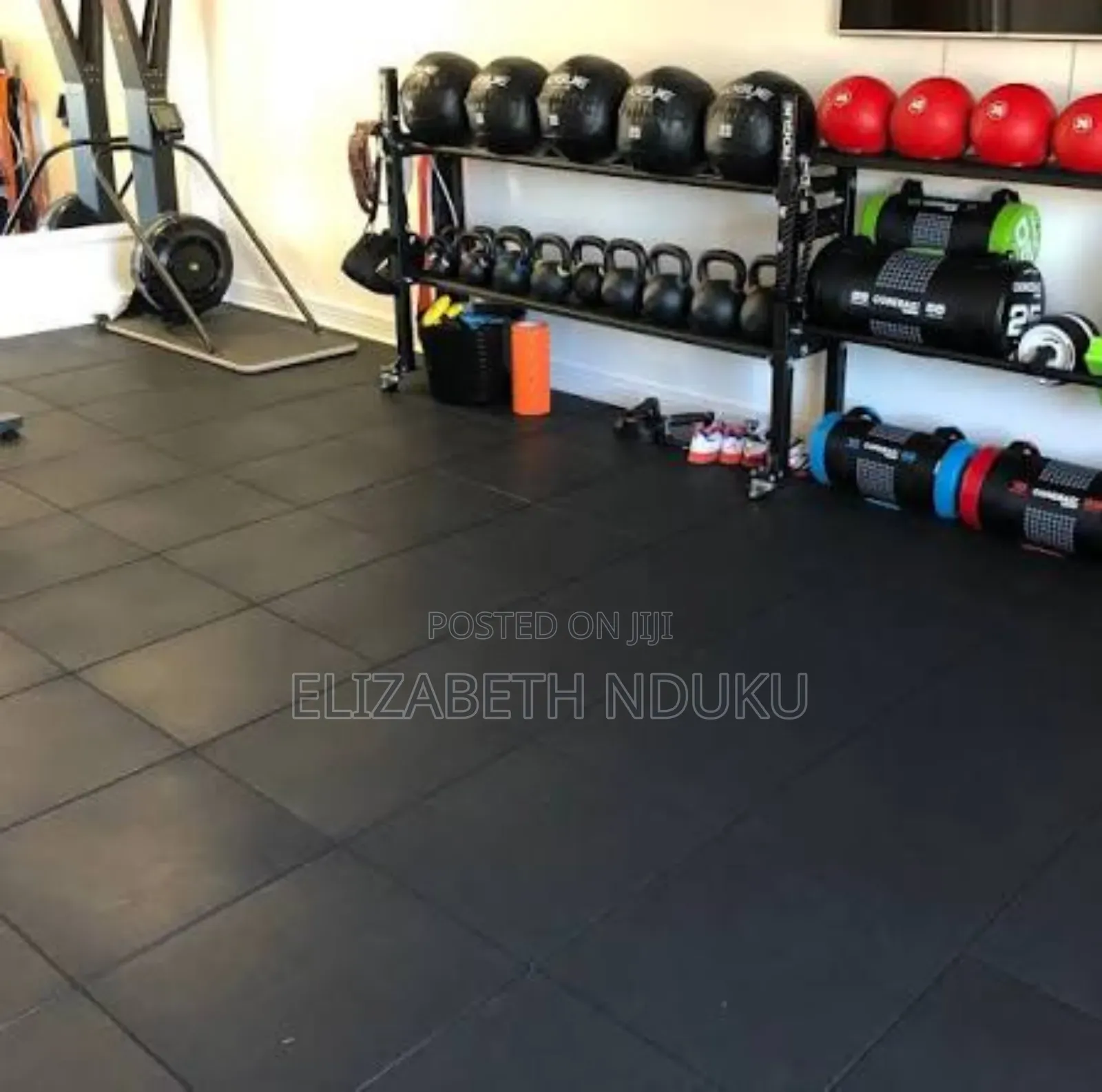 Resilient Rubber Gym Floor Mats