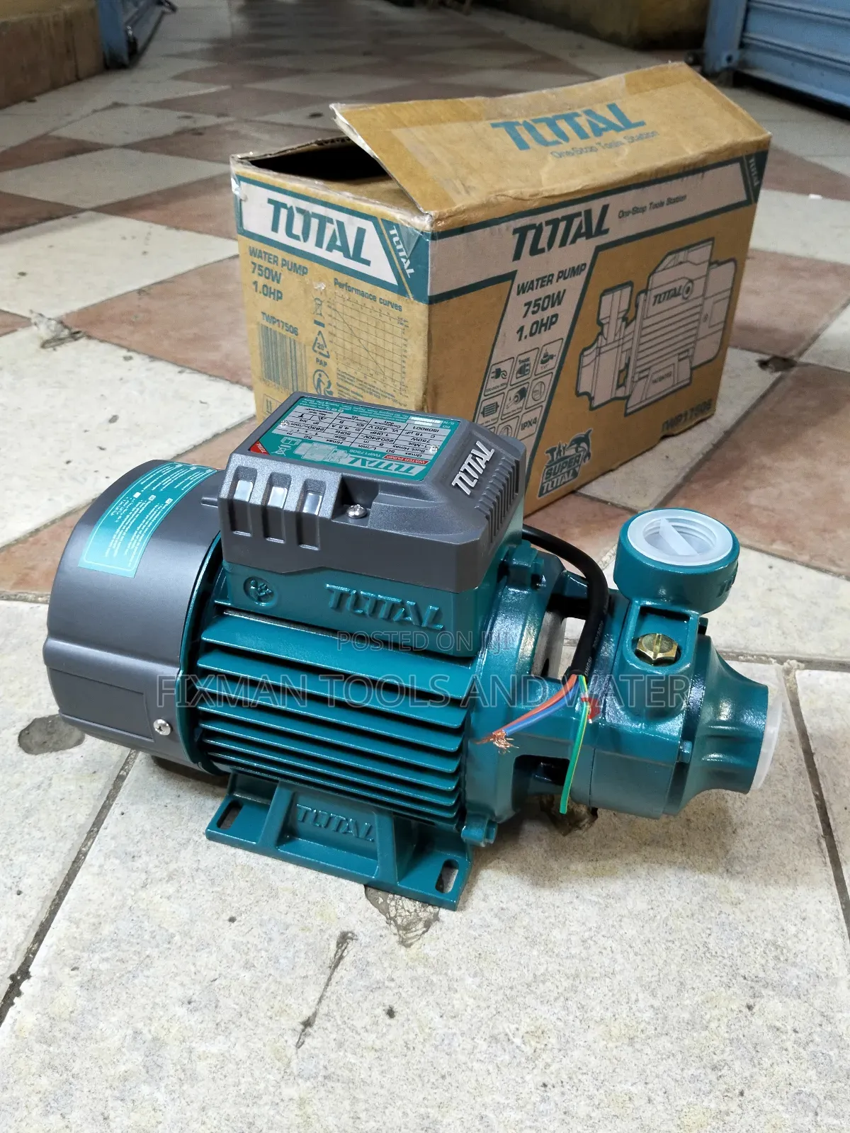 Total Domestic Water Booster Pump 1 Hp 52m Height