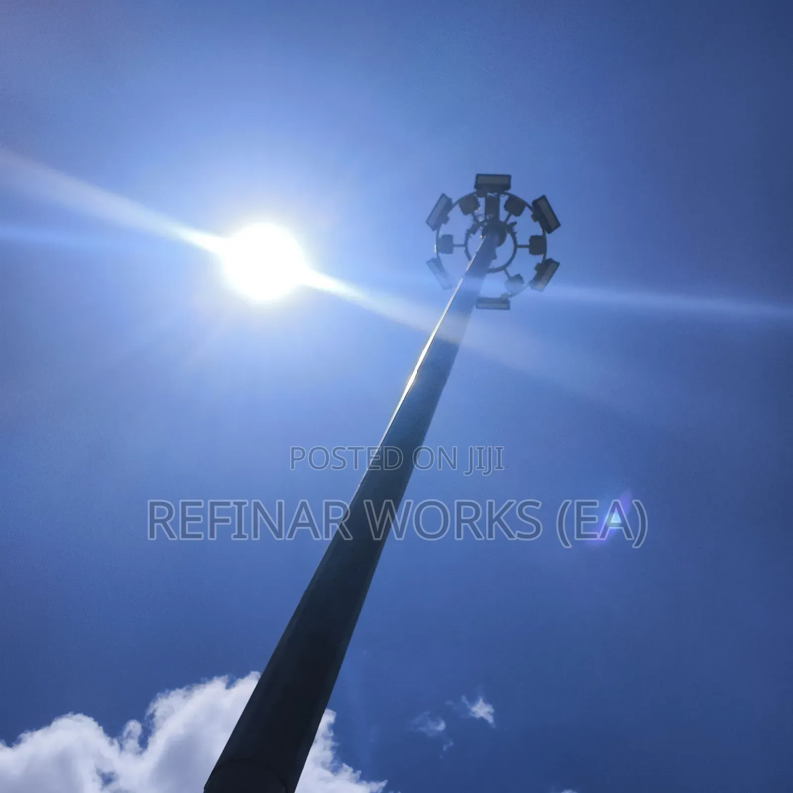 30-meter High Mast Light Pole – Airport & Stadium Use