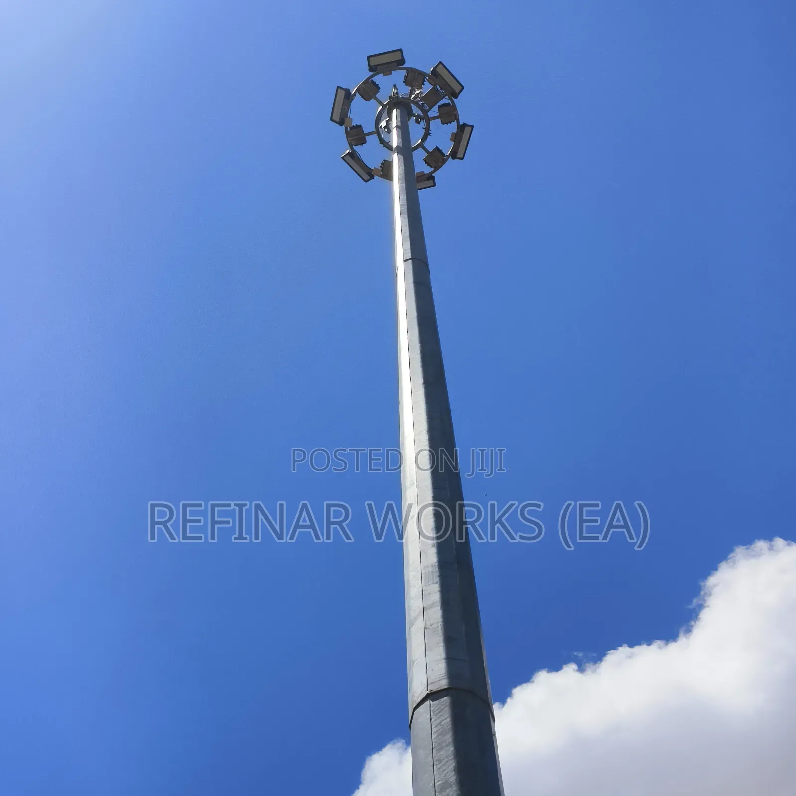 30-meter High Mast Light Pole – Airport & Stadium Use