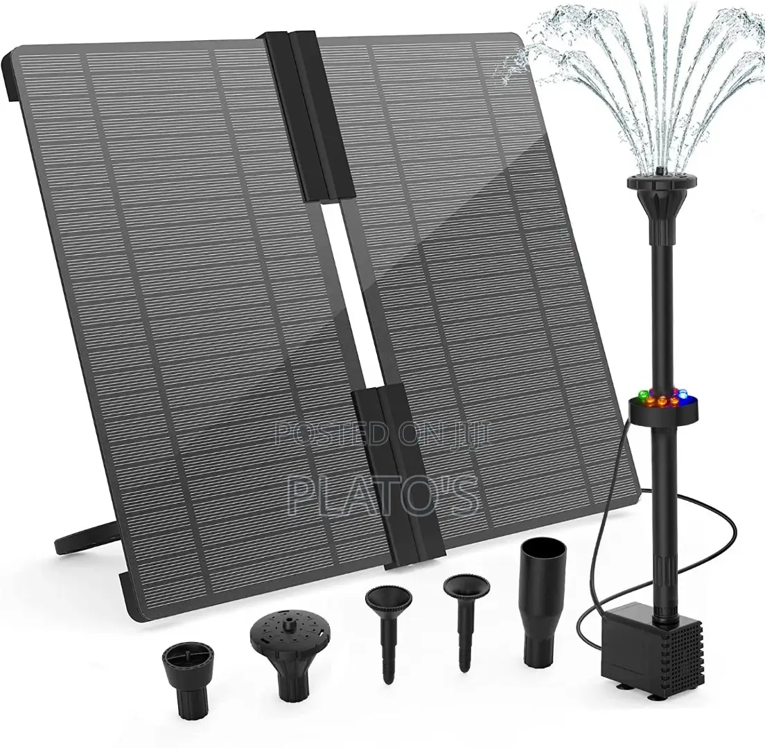 8w 1600mah Battery Backup Garden Solar Water Fountain Pump Supplier