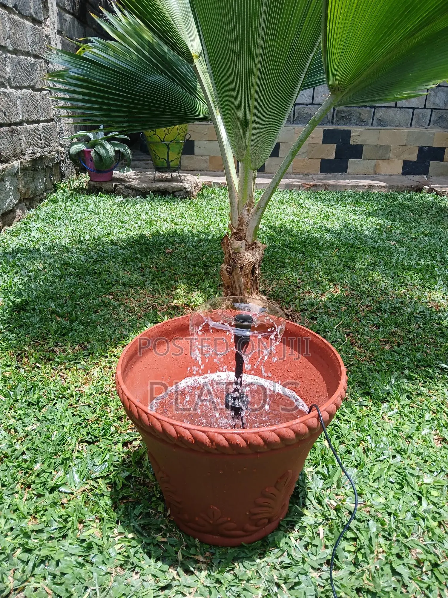 8w 1600mah Battery Backup Garden Solar Water Fountain Pump Supplier