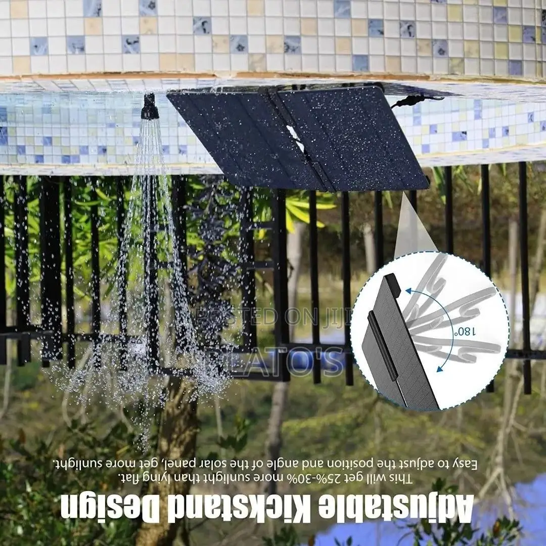 8w 1600mah Battery Backup Garden Solar Water Fountain Pump Supplier