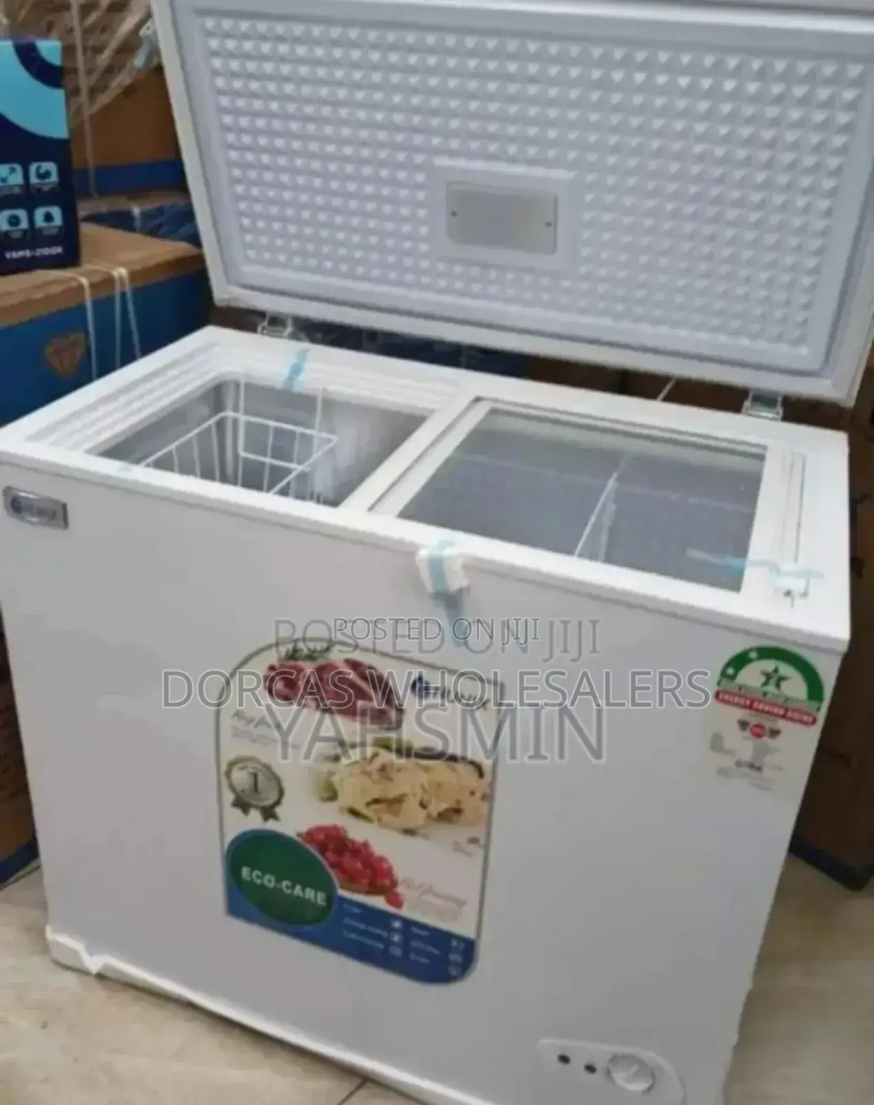 Colour White Double Nunix 150l Freezer