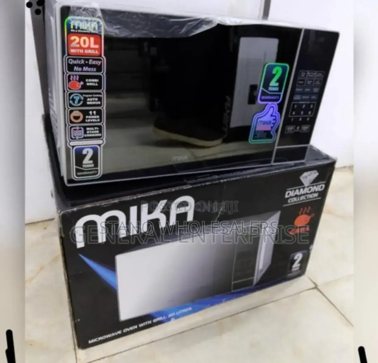 Black Mika Digital Microwave