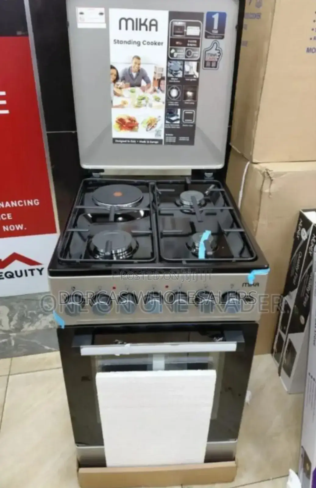 Silver Mika 50b60 3+1 Standing Cooker