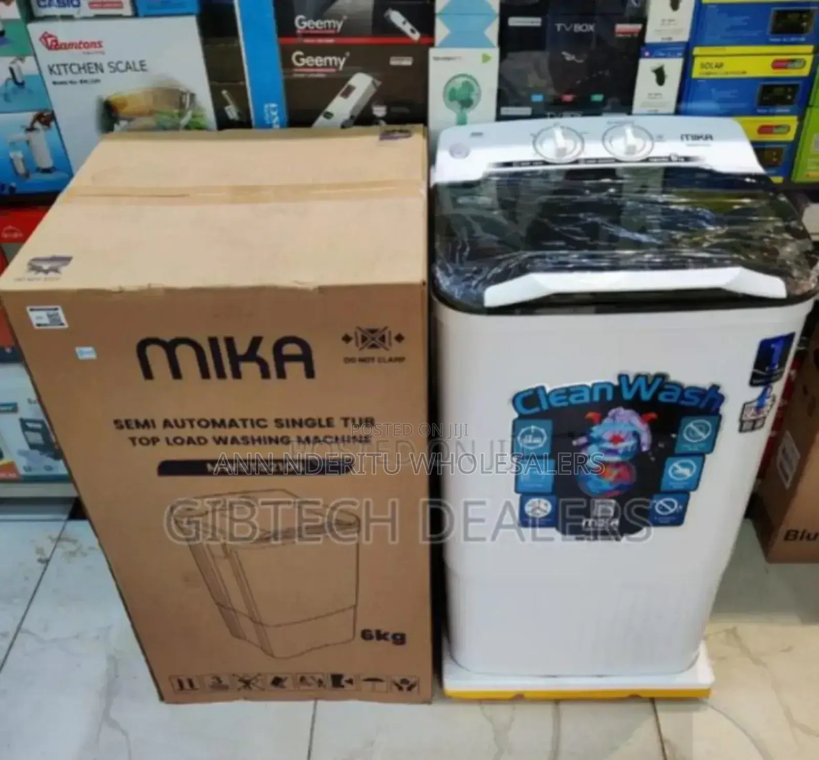 With 1year Warranty. Mika 6kgs Washing Machine