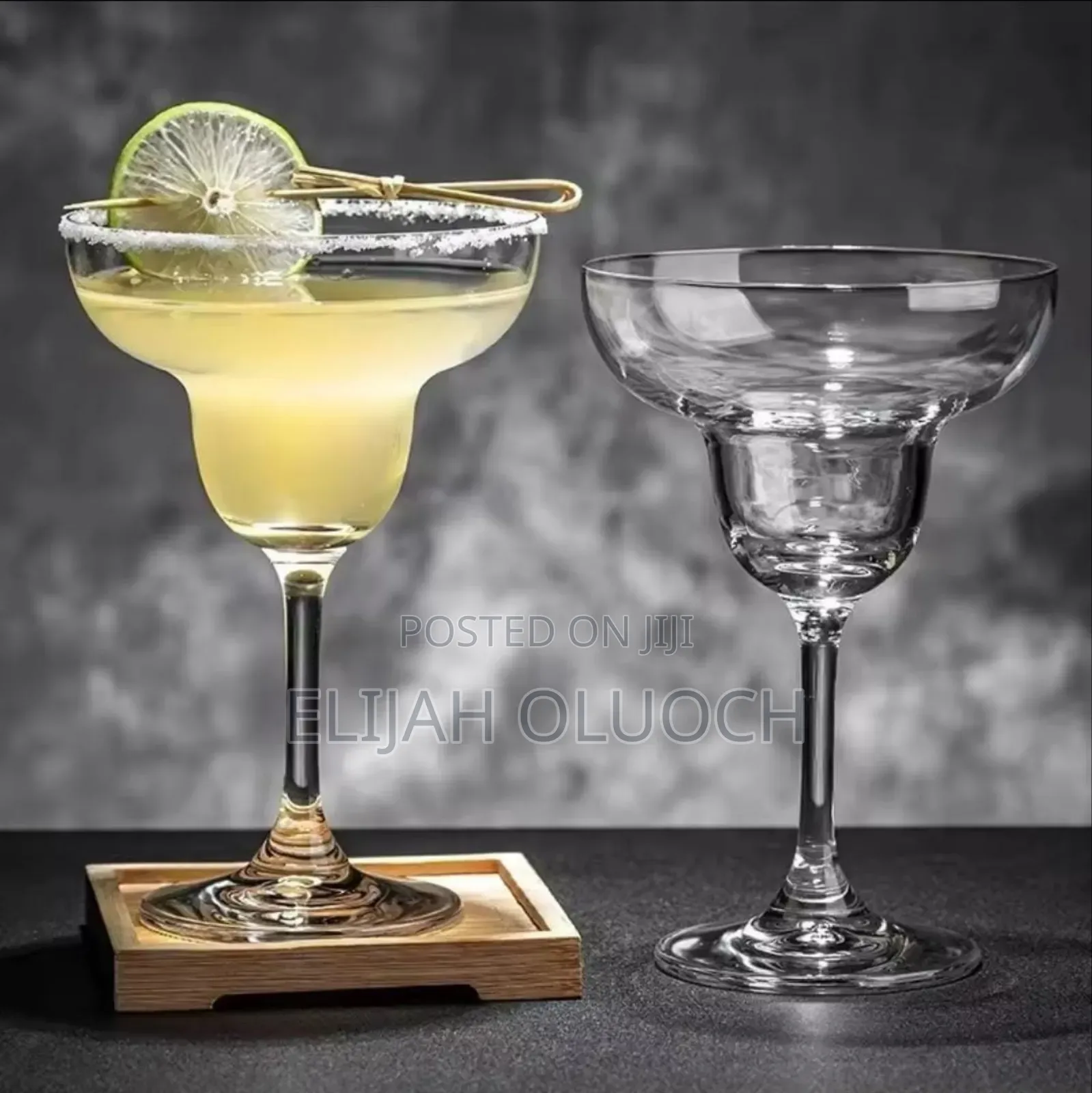 Long Thin Stem Luxurious Margarita Glass